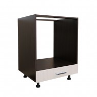 Corp pentru cuptor incorporabil cu sertar Sofia, wenge/brad, fara blat, 60 x 82 x 57 cm